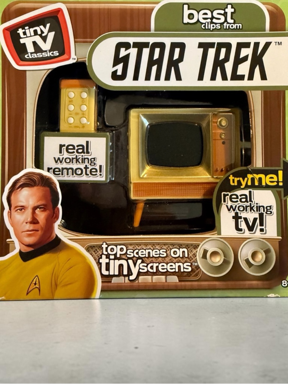Star Trek Tiny TV Classics Star Trek Collectible TV Real Working Remote SEALED